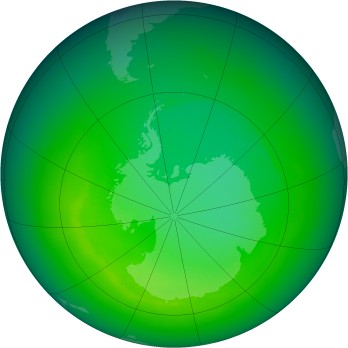 November 1988 monthly mean Antarctic ozone